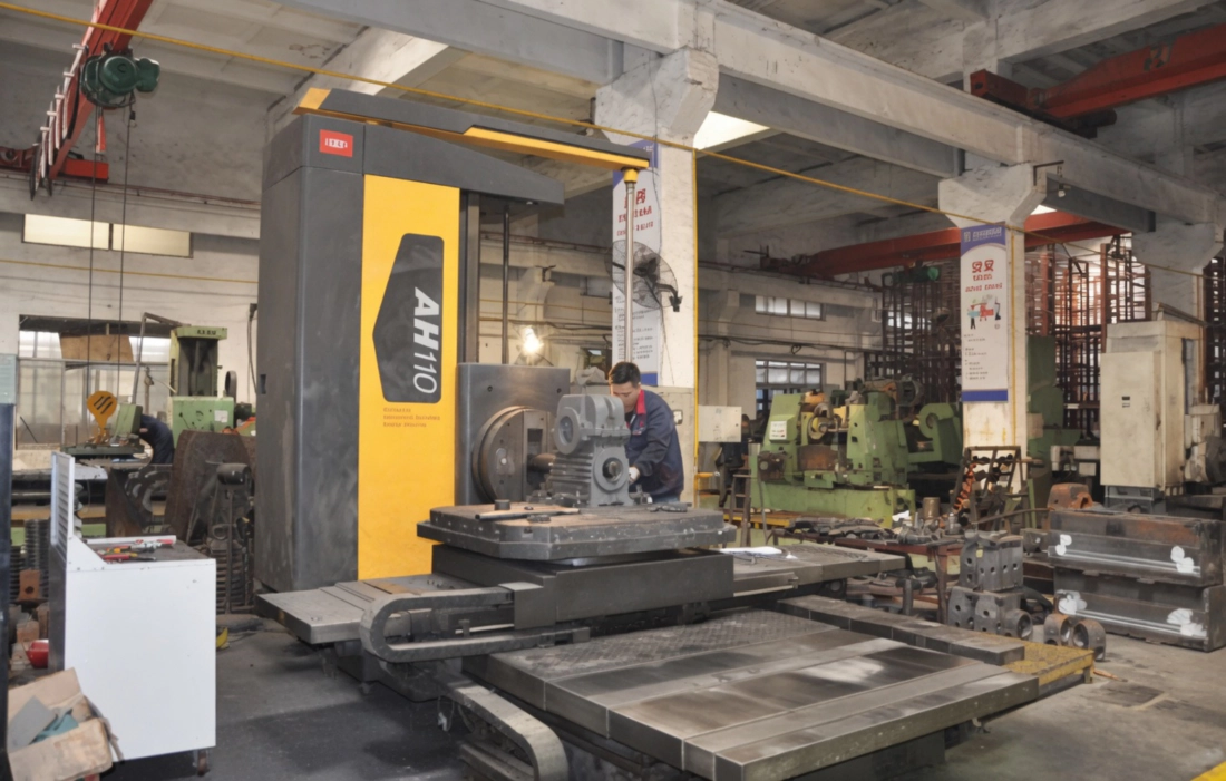 Industrial speed reducer assembly line at EVER POWER manufacturing facility